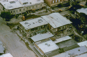 Im Jahre 1983 bebte in Coalinga die Erde mit einer Stärke von 6,5. Bild: Erdbeben Coalinga USA (1), Earthquake Engineering Research Institute 1985