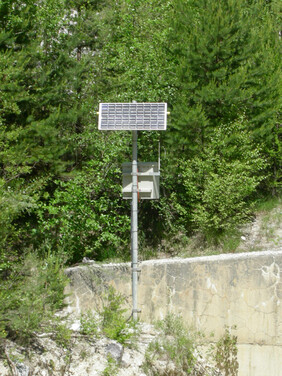 Alarmsystem Illgraben bei Leuk. Bild: PLANAT 2009